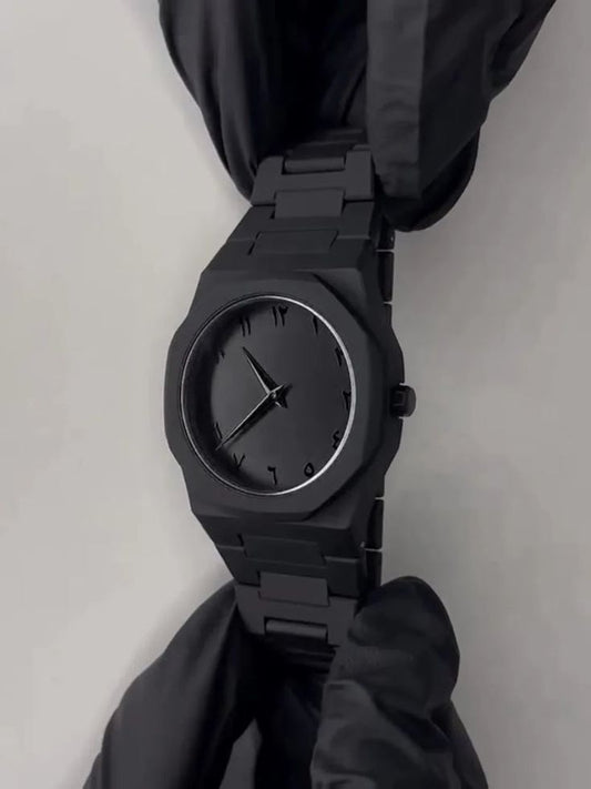 BLACK ARABIC AURA WATCH | FULL BLACK ARABIC DIAL